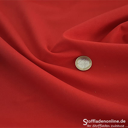 Wool blend gabardine fabric red