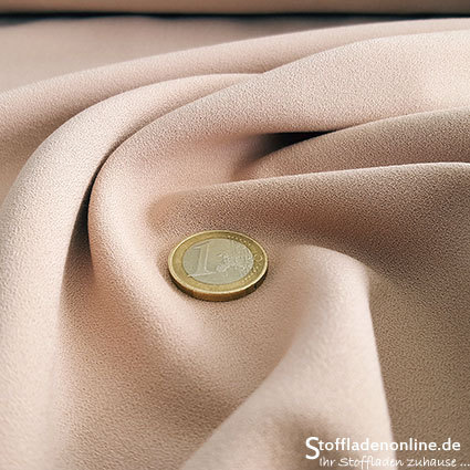 Stretch crepe fabric nude - Toptex