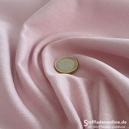 Stretch linen fabric soft rose