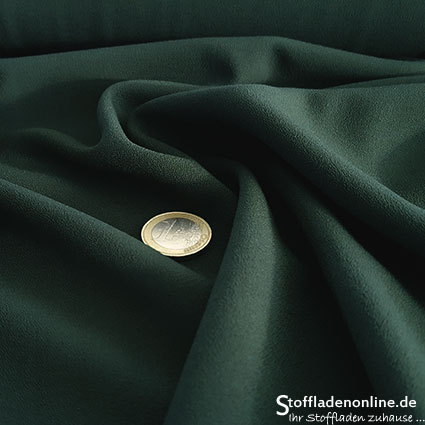 Stretch crepe fabric fir green - Toptex