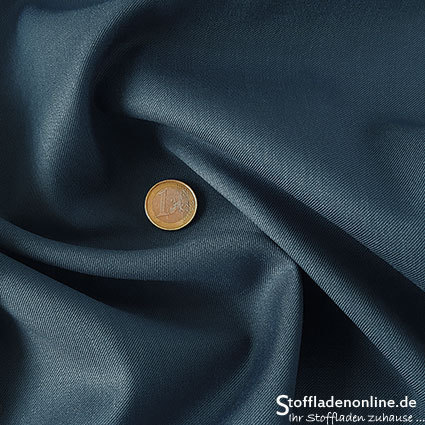Wool blend gabardine fabric grey blue