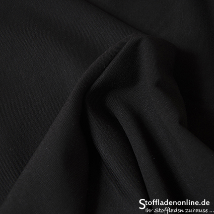 Modal sweat jersey fabric black - Hilco