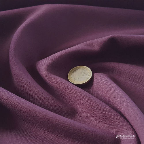 Reststück 125cm | Schwerer Jersey Aubergine Violett