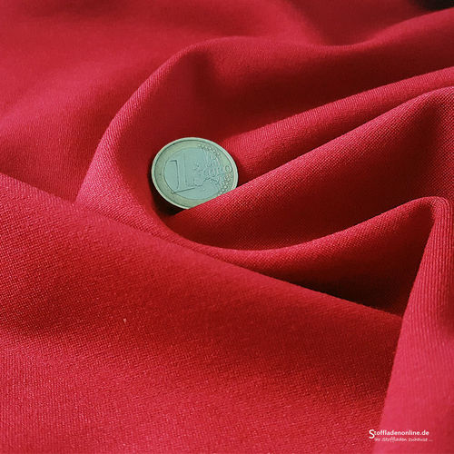 Reststück 94cm | Schwerer Jersey Stoff Rot