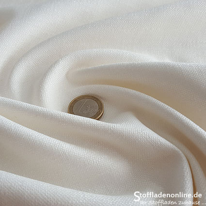 Remnant piece 155cm | Stretch linen fabric offwhite