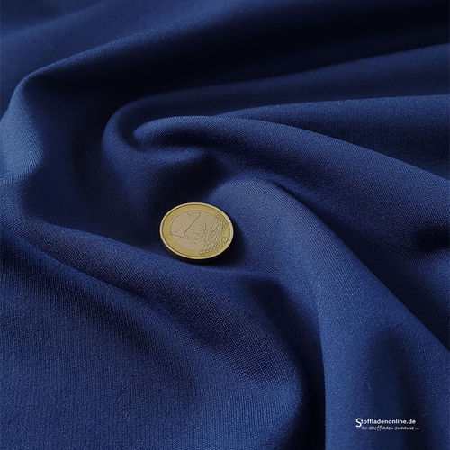 Remnant piece 90cm | Heavy jersey fabric dark jeans blue