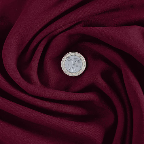 Viskose Jersey Bordeaux Rot - Hilco