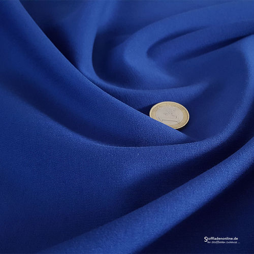 Heavy jersey fabric cobalt blue