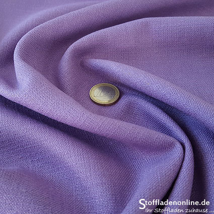 Stretch linen fabric lavender