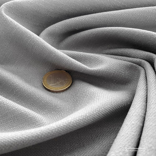 Stretch linen fabric light grey