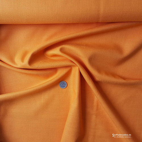 Stretch linen fabric orange