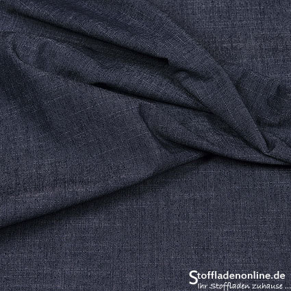 Stretch jeans fabric "Gina Jeans" dark blue - Hilco