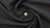Wool blend gabardine fabric dark grey melange