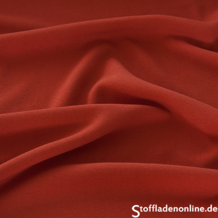 Stretch Viskose Polyester Crêpe matt orange - Toptex