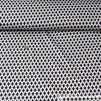 Stretch Baumwolle satiniert "Piccolo Rombo"