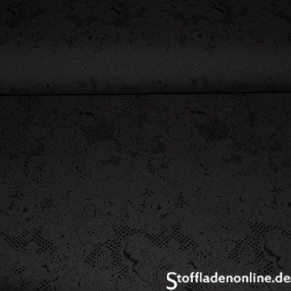 Toptex stretch Jacquardgewebe "Jacquard Designo" schwarz