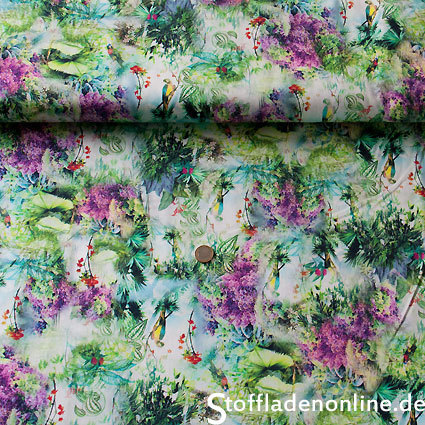Toptex Baumwolle stretch satiniert “Tropic Paradise”