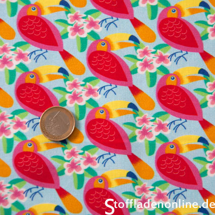 Hilco Kinderstoff Baumwolle “Tucan”