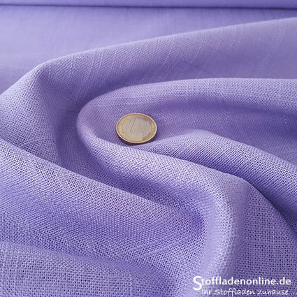 Woven viscose linen fabric lilac