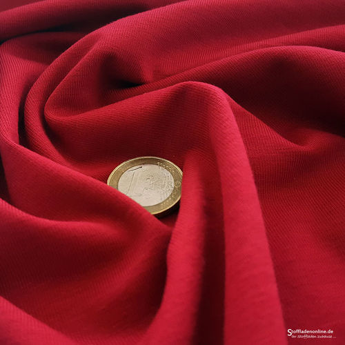 Cotton jersey fabric warm red - Toptex