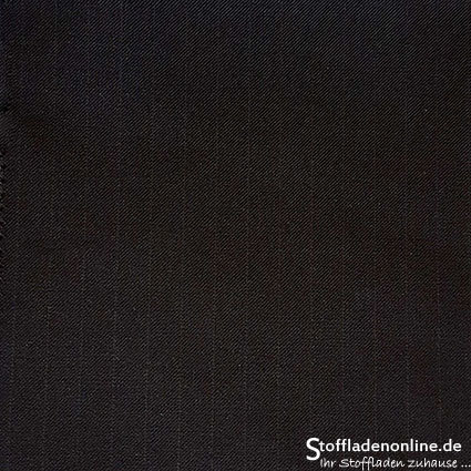 Wool fabric - Merino wool S120 - pinstripe black