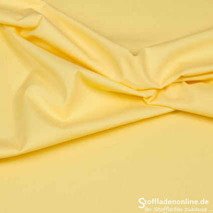 Stretch poplin fabric soft yellow