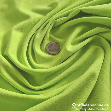 Cotton jersey fabric lime green - Toptex