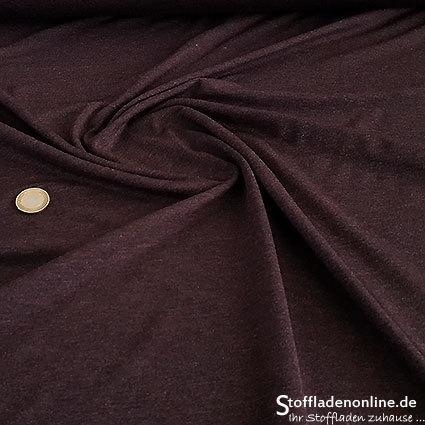 Melange viscose jersey "Melanchado" middle violet - Hilco