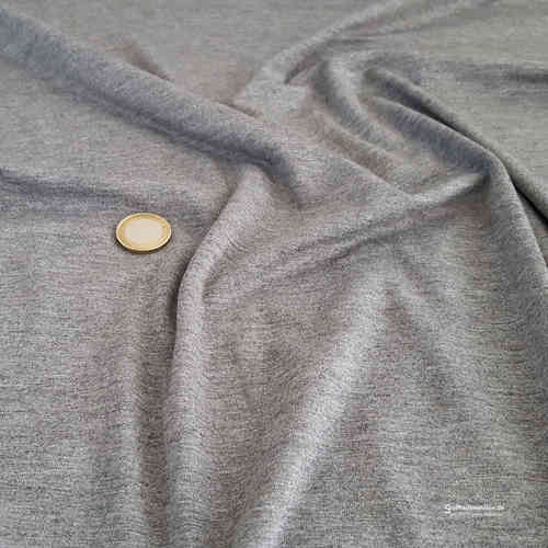 Melange viscose jersey "Chivasso" light grey - Hilco