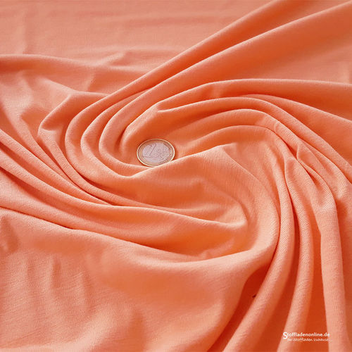 Bamboo jersey fabric soft orange - Toptex