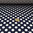 Toptex stretch Baumwollstoff satiniert "Summer Dots" dunkelblau