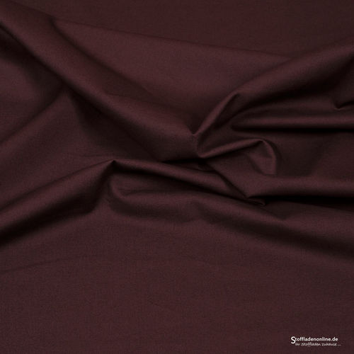 Stretch poplin fabric dark brown