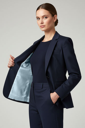 Cupro (Bemberg) Futterstoff Eisblau