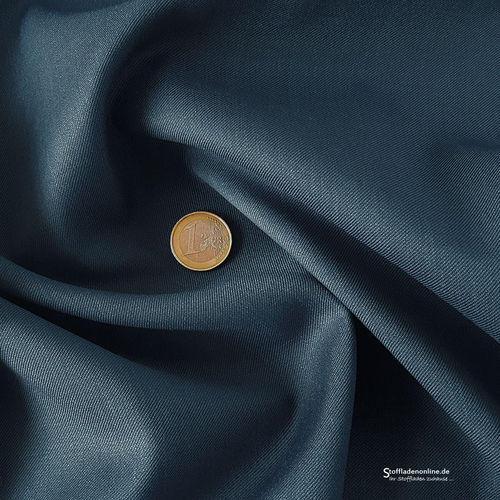 Wool blend gabardine fabric grey blue
