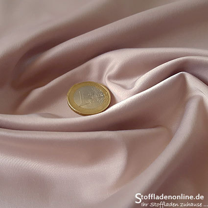 Stretch satin fabric soft old rose - Toptex