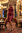 Stretch satin fabric dark red - Toptex