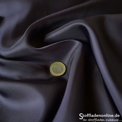 Cupro lining fabric dark violet - Bemberg