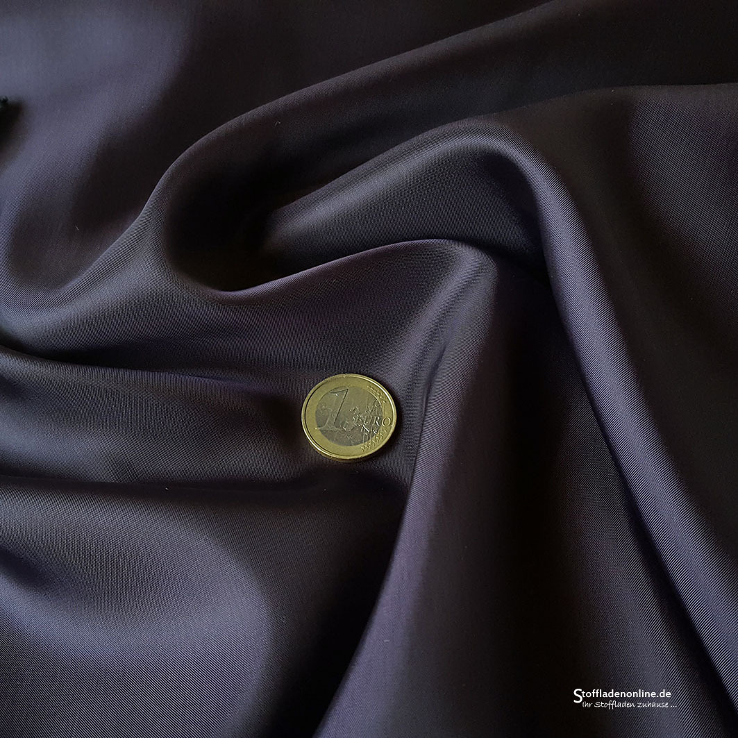 Cupro lining fabric dark violet - Bemberg | Anti static, breathable