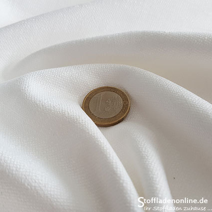 Coupon 80cm | Stretch linen fabric white