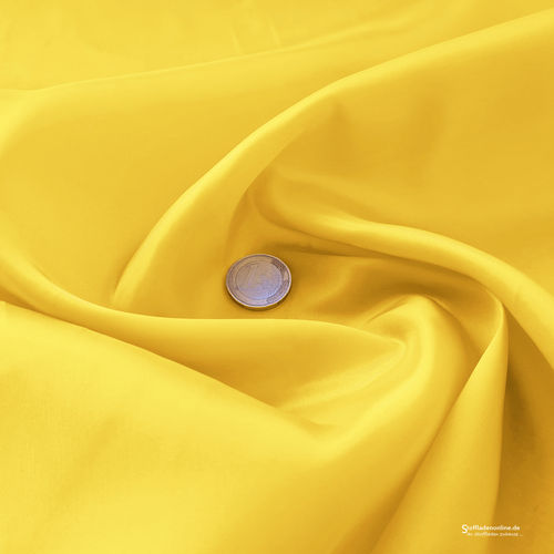 Cupro lining fabric lemon yellow - Bemberg