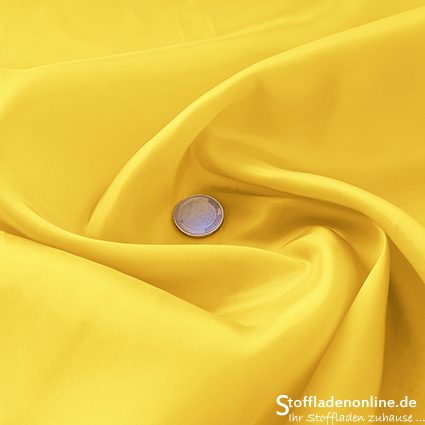 Cupro lining fabric lemon yellow - Bemberg