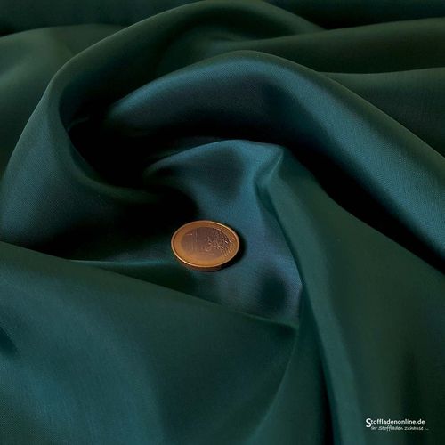 Cupro lining fabric teal green - Bemberg