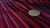 Stretch pleated fabric "Indira" red - La Maison Victor