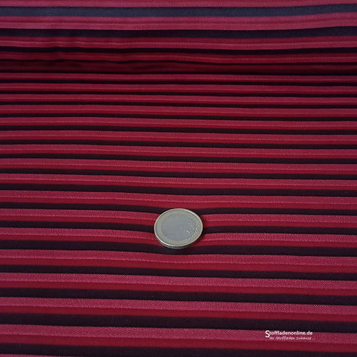 Stretch Plissee Stoff "Indira" Rot - La Maison Victor