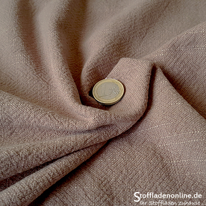 Viscose linen bio enzyme washed taupe