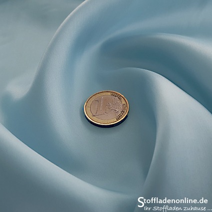 Remnant piece 73cm | Stretch cupro lining ice blue - Bemberg