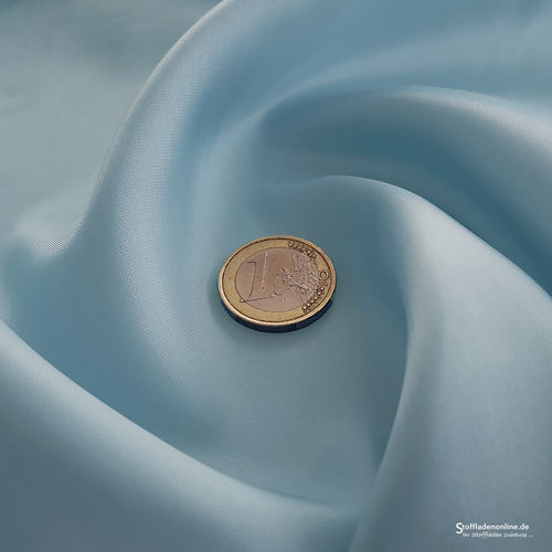 Reststück 73cm | Stretch Cupro (Bemberg) Futterstoff Eisblau