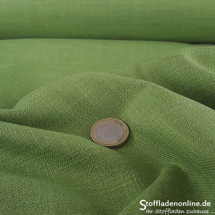 Remnant piece 180cm | Stretch linen fabric lime green