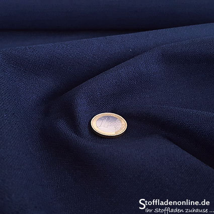 Remnant piece 90cm | Stretch linen fabric jeans blue