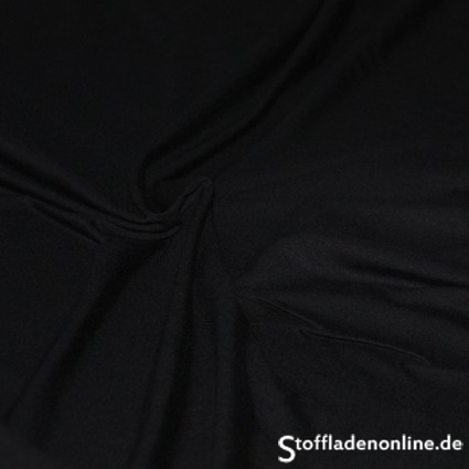 Remnant piece 42cm | Viscose jersey black - Hilco